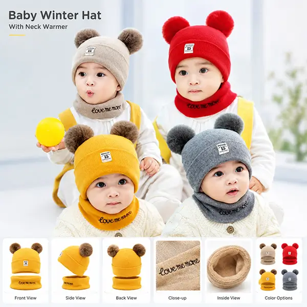 KNITTED BABY WINTER CAP