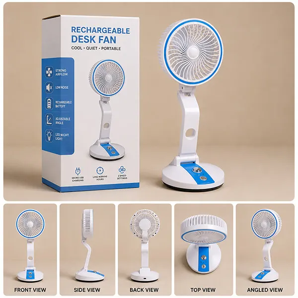 Led light folding fan (LR)