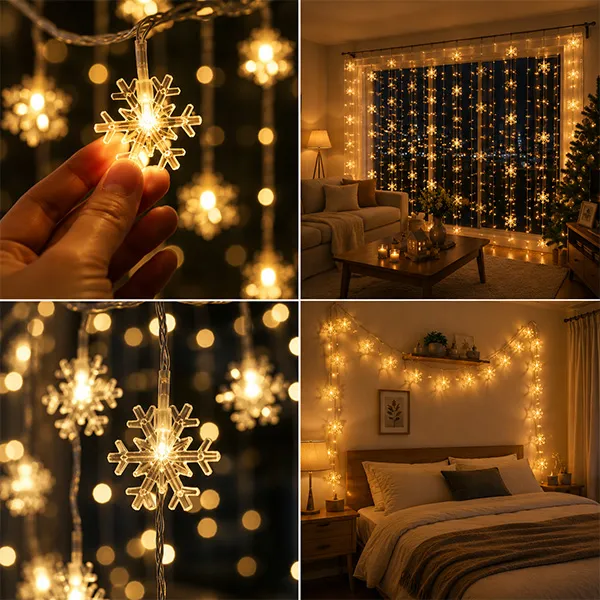 Snowflake Decorative LED String Lights