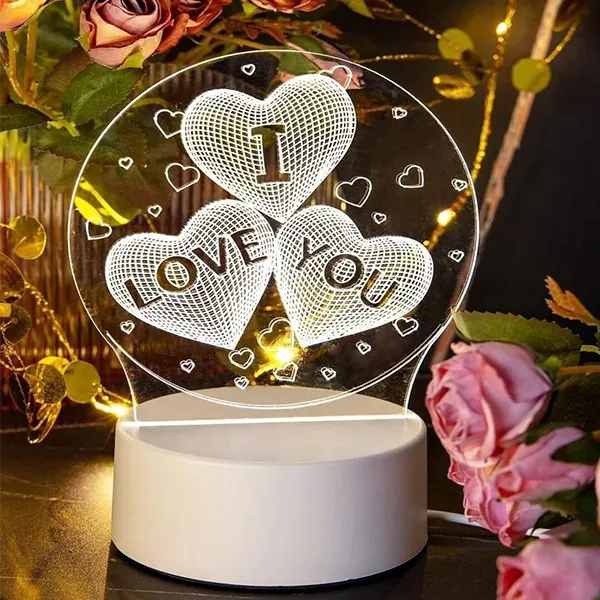 3D “I LOVE YOU” Message Table Lamp