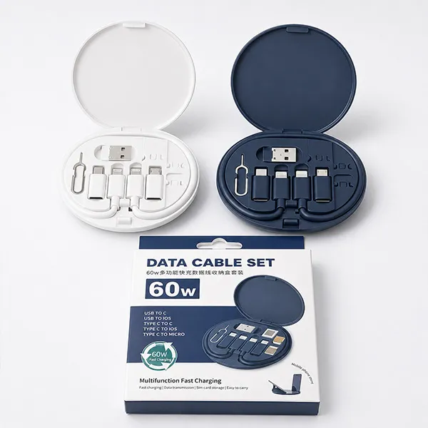 5-in-1 Fast Charging Data Cable Storage Box