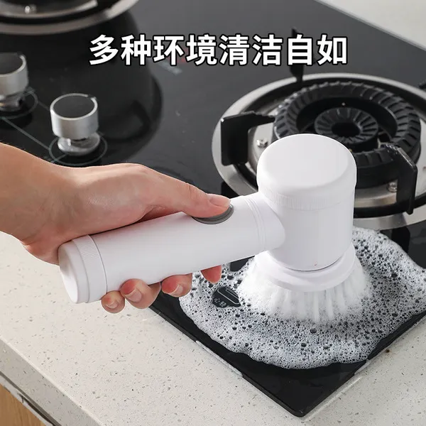 Electric Spin Scrubber, Electric Cleaning Brush 5-in-1 Handheld Kitchen Cleaner Cordless Spin Scrubber, Power Scrubber Bathroom