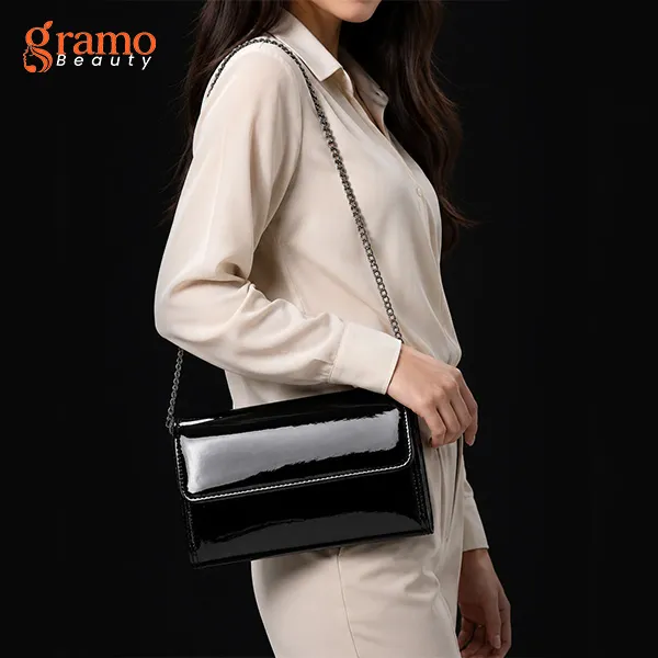 Elegant Patent Leather Shoulder Bag