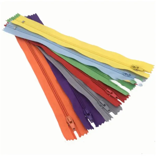 100Pcs Closed End Nylon Coil Zippers Closed Tail Placket Zipper Closed Tail Pocket Placket Zipper Tailor Sewing Craft ( 30cm)
