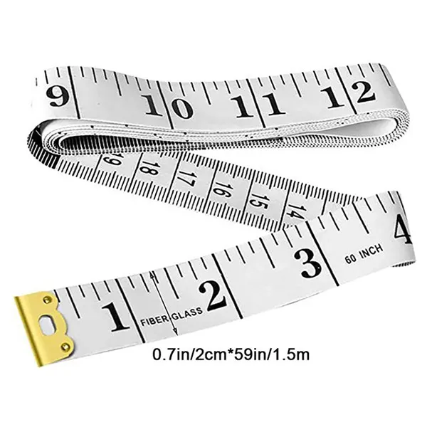 2 pis Body Measuring Ruler Sewing Cloth Tailor Measurement Tape (Multicolour, Pack of 2)